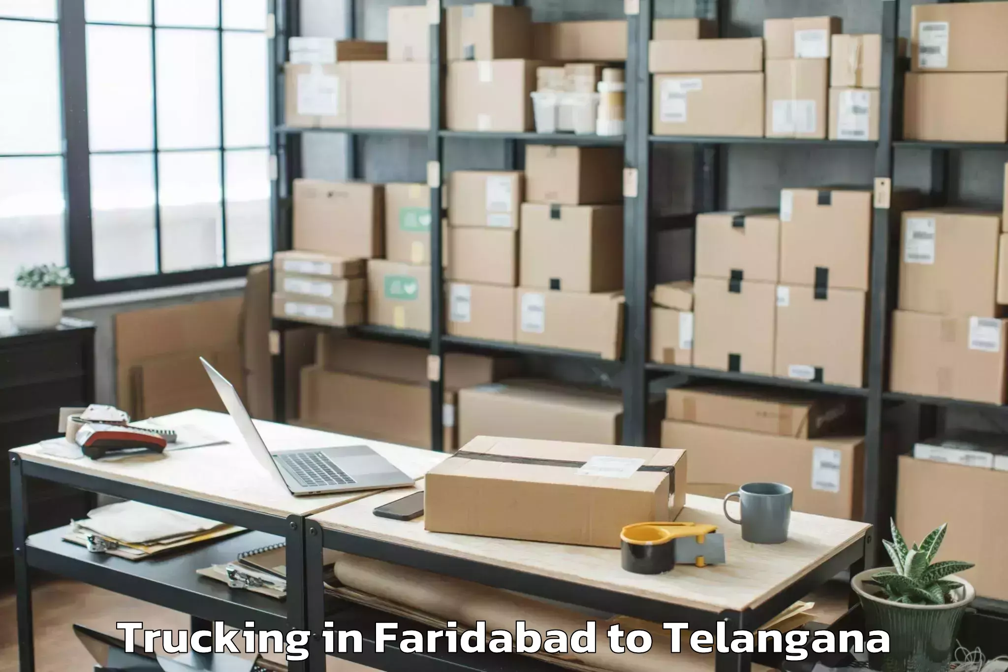 Leading Faridabad to Waddepalle Trucking Provider